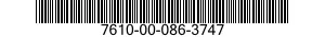 7610-00-086-3747  7610000863747 000863747
