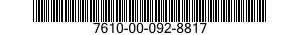 7610-00-092-8817  7610000928817 000928817