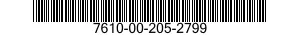 7610-00-205-2799  7610002052799 002052799