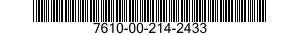 7610-00-214-2433  7610002142433 002142433