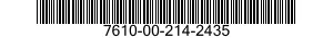 7610-00-214-2435  7610002142435 002142435