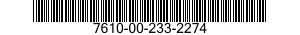 7610-00-233-2274  7610002332274 002332274