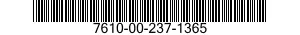 7610-00-237-1365  7610002371365 002371365