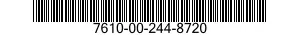7610-00-244-8720  7610002448720 002448720