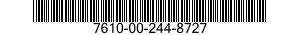 7610-00-244-8727  7610002448727 002448727