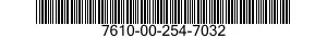 7610-00-254-7032  7610002547032 002547032