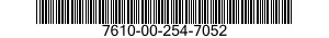7610-00-254-7052  7610002547052 002547052