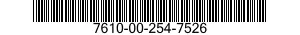 7610-00-254-7526  7610002547526 002547526