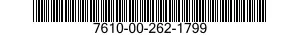 7610-00-262-1799  7610002621799 002621799