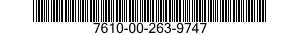 7610-00-263-9747  7610002639747 002639747