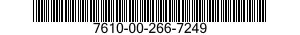 7610-00-266-7249  7610002667249 002667249