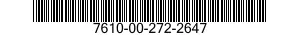 7610-00-272-2647  7610002722647 002722647