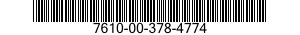 7610-00-378-4774  7610003784774 003784774