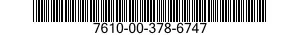 7610-00-378-6747  7610003786747 003786747