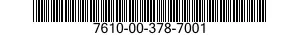 7610-00-378-7001  7610003787001 003787001