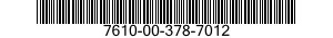 7610-00-378-7012  7610003787012 003787012