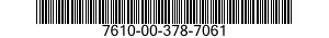 7610-00-378-7061  7610003787061 003787061