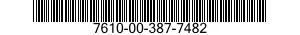 7610-00-387-7482  7610003877482 003877482