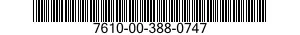7610-00-388-0747  7610003880747 003880747