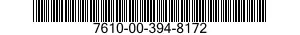 7610-00-394-8172  7610003948172 003948172