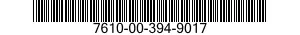 7610-00-394-9017  7610003949017 003949017