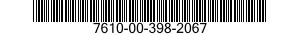 7610-00-398-2067  7610003982067 003982067