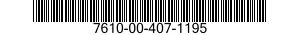 7610-00-407-1195  7610004071195 004071195