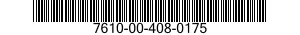 7610-00-408-0175  7610004080175 004080175