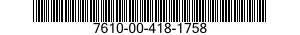 7610-00-418-1758  7610004181758 004181758