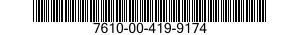 7610-00-419-9174  7610004199174 004199174