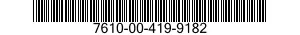 7610-00-419-9182  7610004199182 004199182