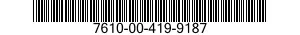 7610-00-419-9187  7610004199187 004199187