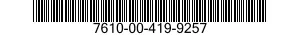 7610-00-419-9257  7610004199257 004199257