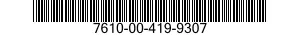 7610-00-419-9307  7610004199307 004199307