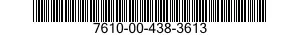 7610-00-438-3613  7610004383613 004383613