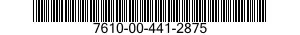 7610-00-441-2875  7610004412875 004412875