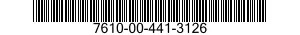 7610-00-441-3126  7610004413126 004413126