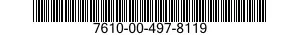 7610-00-497-8119  7610004978119 004978119