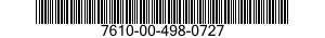 7610-00-498-0727  7610004980727 004980727