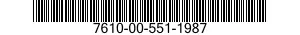 7610-00-551-1987  7610005511987 005511987