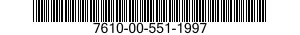 7610-00-551-1997  7610005511997 005511997