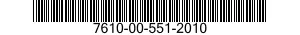 7610-00-551-2010  7610005512010 005512010