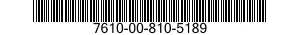 7610-00-810-5189  7610008105189 008105189
