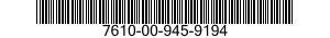7610-00-945-9194 BOOK 7610009459194 009459194