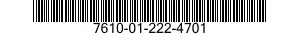 7610-01-222-4701  7610012224701 012224701