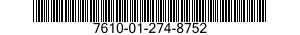 7610-01-274-8752  7610012748752 012748752