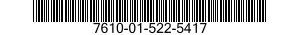 7610-01-522-5417 MANUAL,TECHNICAL 7610015225417 015225417