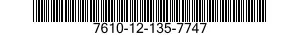7610-12-135-7747  7610121357747 121357747