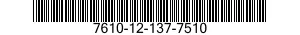 7610-12-137-7510  7610121377510 121377510