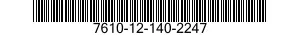 7610-12-140-2247  7610121402247 121402247